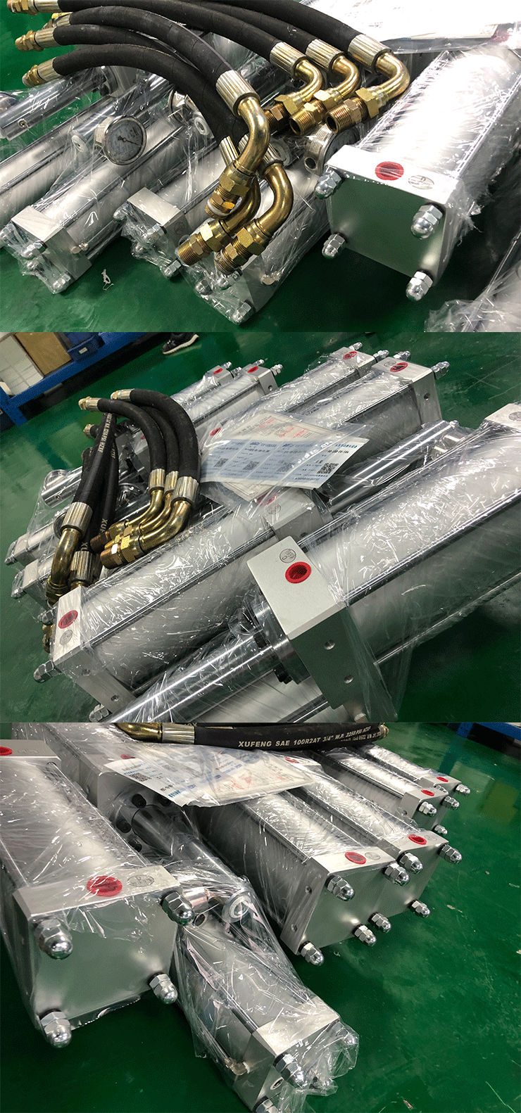 預壓式油氣缸分離式氣液增壓器產品細節圖